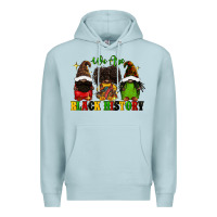 Blue Mist We are black history Premium Hoodie - FaDigitalArtStudio