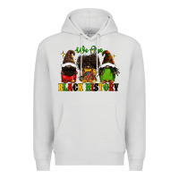 Dove Grey We are black history Premium Hoodie - FaDigitalArtStudio
