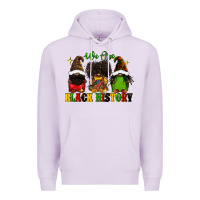 Lilac We are black history Premium Hoodie - FaDigitalArtStudio