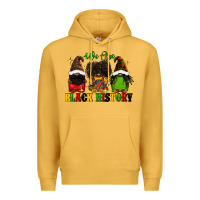 Mustard We are black history Premium Hoodie - FaDigitalArtStudio