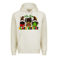 Oatmeal Heather We are black history Premium Hoodie - FaDigitalArtStudio