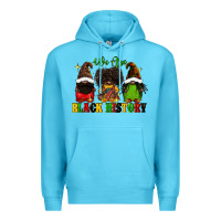 Ocean Blue We are black history Premium Hoodie - FaDigitalArtStudio