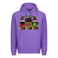 Purple We are black history Premium Hoodie - FaDigitalArtStudio