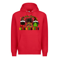 Red We are black history Premium Hoodie - FaDigitalArtStudio