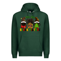 Sports Green We are black history Premium Hoodie - FaDigitalArtStudio