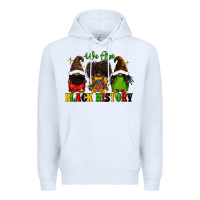 White We are black history Premium Hoodie - FaDigitalArtStudio