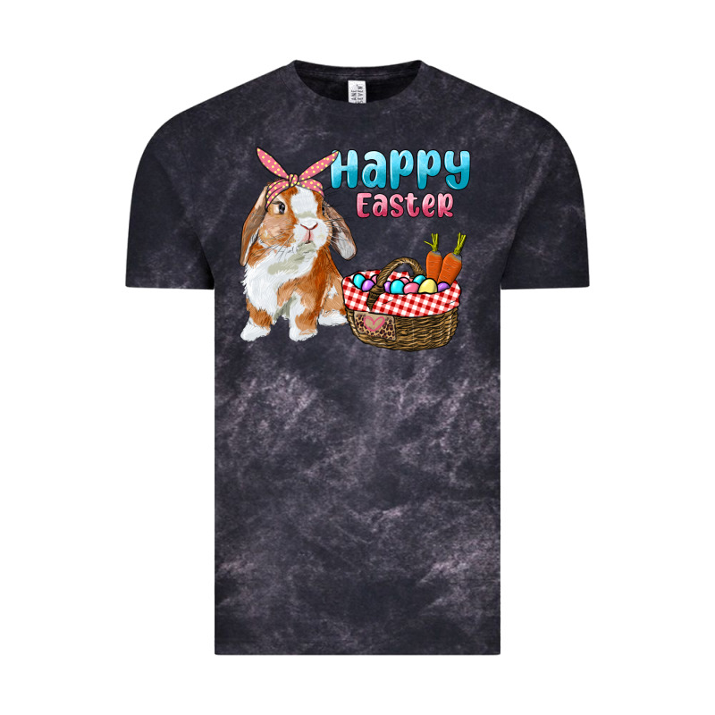 Happy Easter Bunny And Egg Basket Vintage Tee by RanaPortraitStore | Teevron