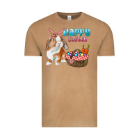 Vintage Camel Happy Easter Bunny And Egg Basket Vintage Tee - RanaPortraitStore