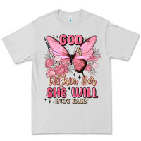 Dove Grey god is within her she will not fail Premium Tee - MaliasSmallBusiness