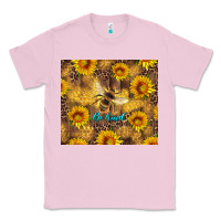 Bubblegum Pink be kind bee and sunflowers Classic Tee - Artiststas