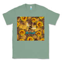 Sage be kind bee and sunflowers Classic Tee - Artiststas