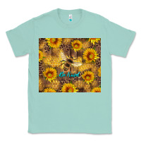 Seafoam be kind bee and sunflowers Classic Tee - Artiststas