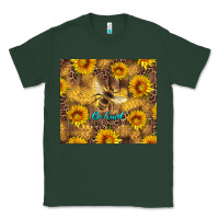 Sports Green be kind bee and sunflowers Classic Tee - Artiststas