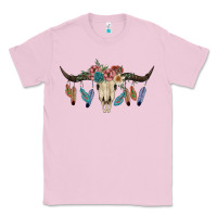Bubblegum Pink Texas Longhorn Bull Skull Classic Tee - JahusDesignShop