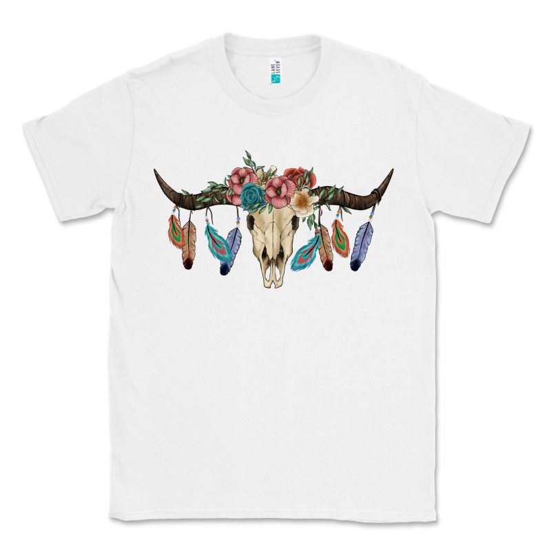 Texas Longhorn Bull Skull Classic Tee by JahusDesignShop | Teevron