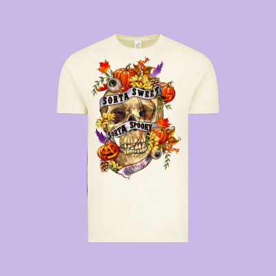 Sorta Sweet Sorta Spooky Vintage Tee Designed By Ranaportraitstore