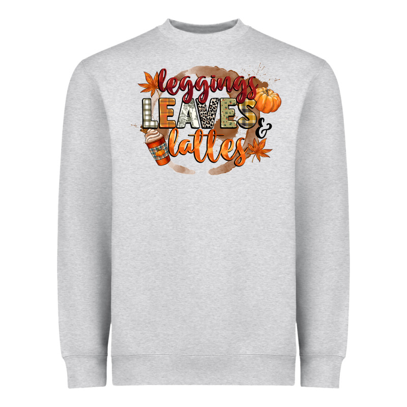 Leaves And Lattes Heavyweight Sweatshirt by CowGirlArtShop | Teevron