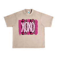 French Oak Love Xoxo Brushstrokes Valentines Urban Heavy Tee - Bettercallsaul