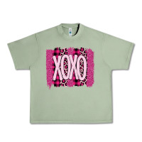 Oil Green Love Xoxo Brushstrokes Valentines Urban Heavy Tee - Bettercallsaul