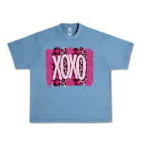 Pebble Blue Love Xoxo Brushstrokes Valentines Urban Heavy Tee - Bettercallsaul