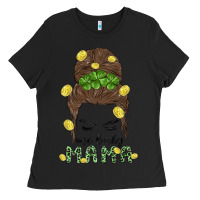 Black one lucky mama Ladies Tee - MaliasSmallBusiness