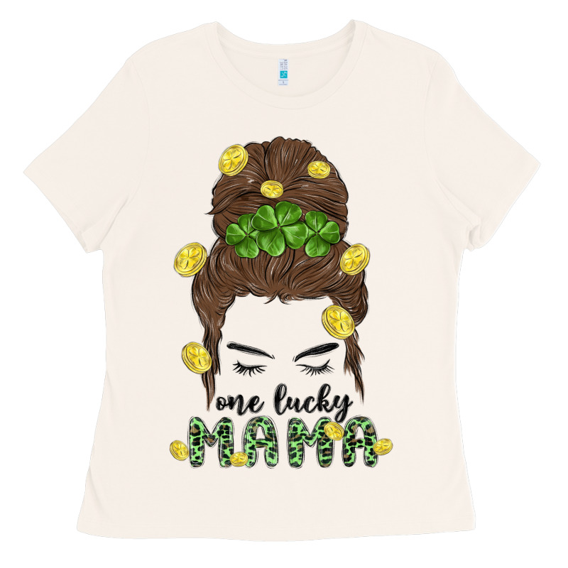One Lucky Mama Ladies Tee by MaliasSmallBusiness | Teevron
