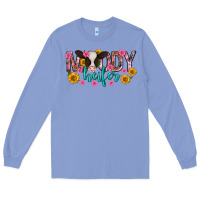 Colony Blue Moody Heifer Mother's Day Long Sleeve Tee - texasbilliewilder