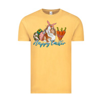 Happy Easter Bunny Carrots And Eggs Vintage Tee | Teevron
