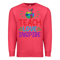 Cardinal teach love inspire Premium Sweatshirt - CowhideDigitalArt