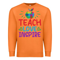 Carrot teach love inspire Premium Sweatshirt - CowhideDigitalArt