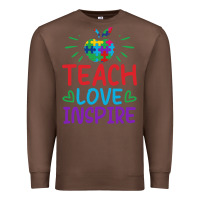 Chestnut teach love inspire Premium Sweatshirt - CowhideDigitalArt