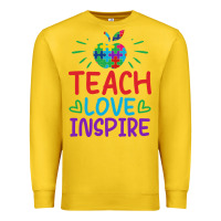 Lemon teach love inspire Premium Sweatshirt - CowhideDigitalArt