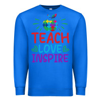 True Royal teach love inspire Premium Sweatshirt - CowhideDigitalArt