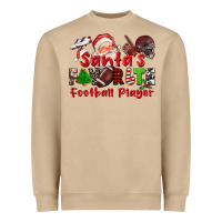 Santas Favorite  Football Player Heavyweight Sweatshirt | Teevron