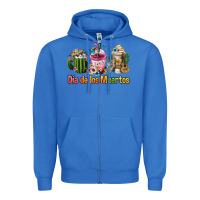 True Royal Mexican Día De Los Muertos Coffee Cups Zipper Hoodie - FaDigitalArtStudio