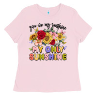 Bubblegum Pink you are my sunshine my only sunshine Ladies Tee - MaliasSmallBusiness