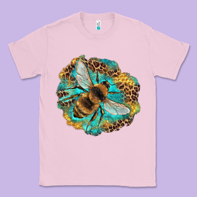 Leopard Honeycomb With Bee Classic Tee Designed By Artiststas