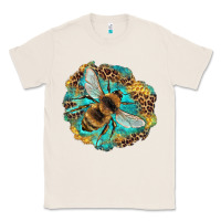 Natural leopard honeycomb with bee Classic Tee - Artiststas