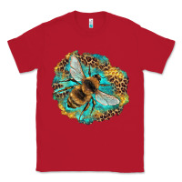 Red leopard honeycomb with bee Classic Tee - Artiststas