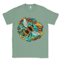 Sage leopard honeycomb with bee Classic Tee - Artiststas