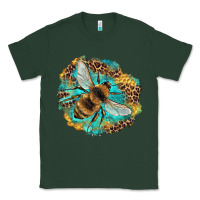 Sports Green leopard honeycomb with bee Classic Tee - Artiststas