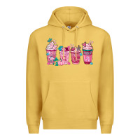 Antique Gold Breast Cancer Coffee Cups Premium Hoodie - FaDigitalArtStudio