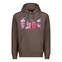 Coffee Breast Cancer Coffee Cups Premium Hoodie - FaDigitalArtStudio