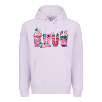 Lilac Breast Cancer Coffee Cups Premium Hoodie - FaDigitalArtStudio