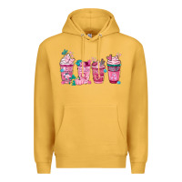 Mustard Breast Cancer Coffee Cups Premium Hoodie - FaDigitalArtStudio