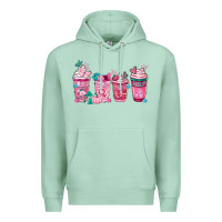 Seafoam Breast Cancer Coffee Cups Premium Hoodie - FaDigitalArtStudio