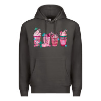 Smoke Breast Cancer Coffee Cups Premium Hoodie - FaDigitalArtStudio