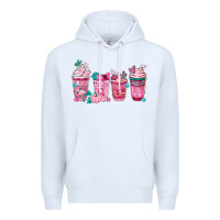 White Breast Cancer Coffee Cups Premium Hoodie - FaDigitalArtStudio