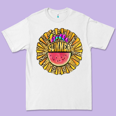 Hello Summer Premium Tee Designed By Jahusdesignshop