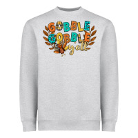 Heather Grey gobble gobble yall Heavyweight Sweatshirt - CowGirlArtShop